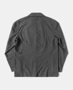Clearance Black Chambray Work Jacket Jackets&coats