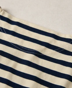 Clearance Breton Stripe T-Shirt - Apricot/Navy Short Sleeve T-Shirts | T-shirts