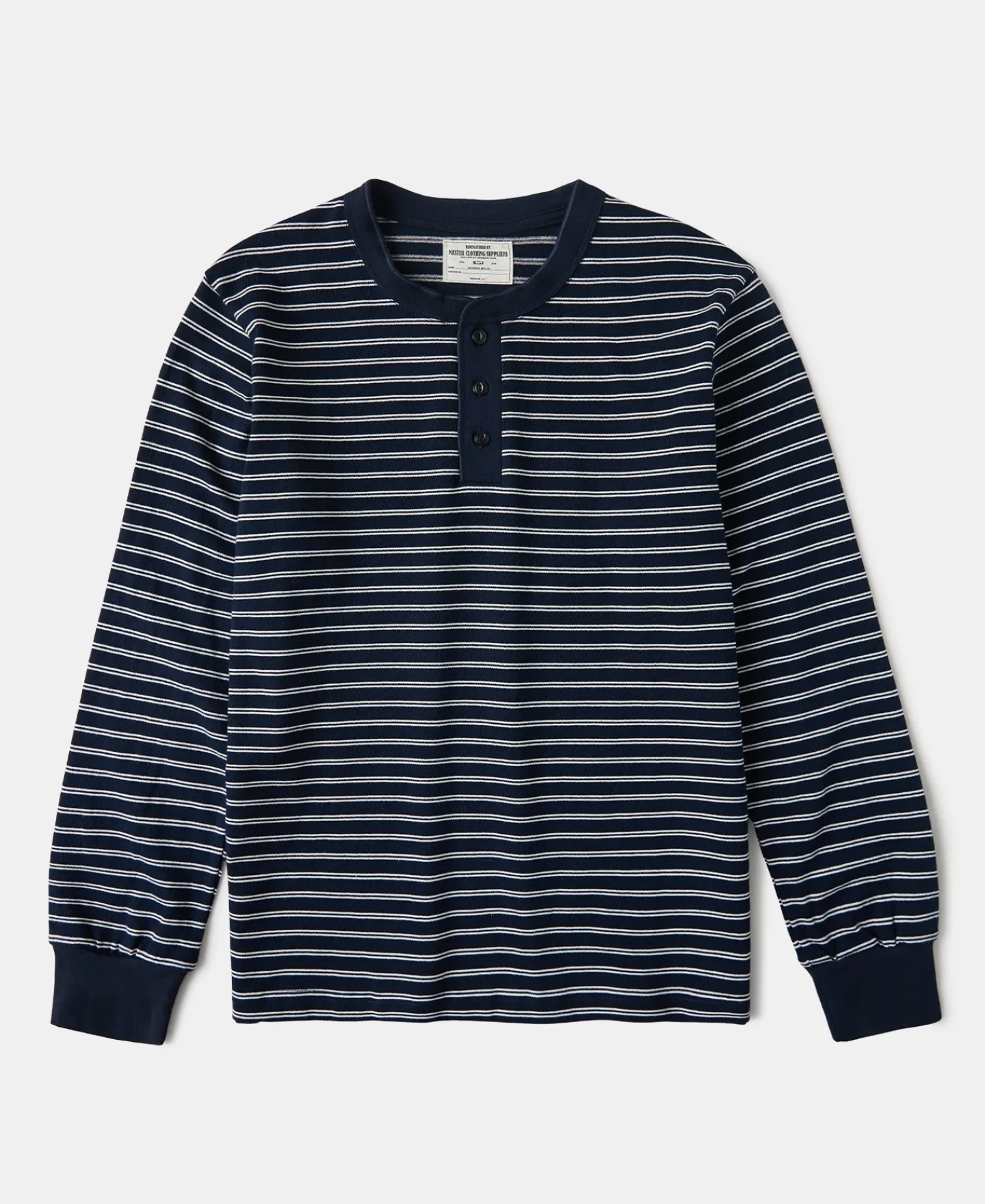 Online Breton Striped Henley Long Sleeve T-Shirt - Navy/White Henleys | Long Sleeve T-Shirts