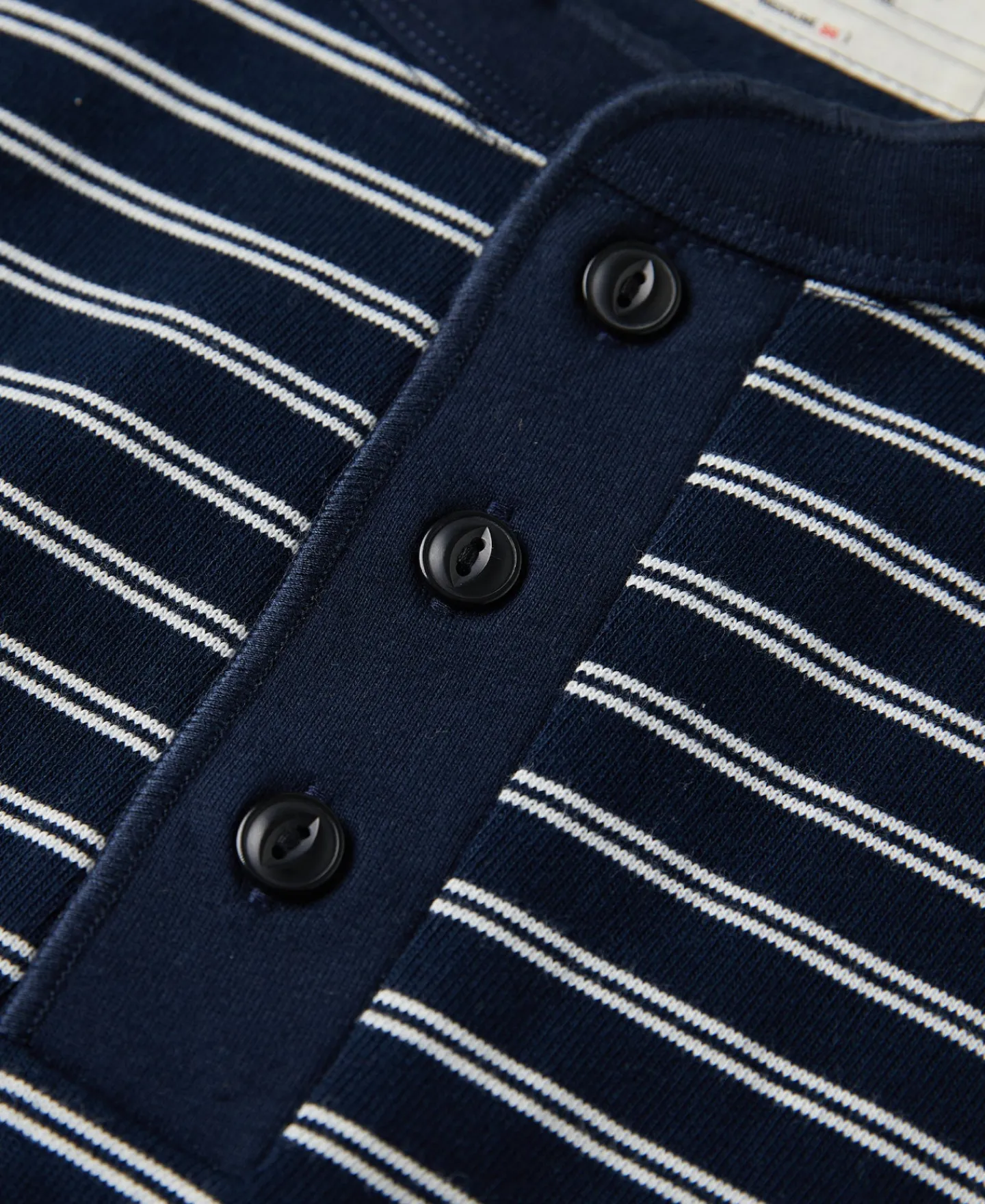 Online Breton Striped Henley Long Sleeve T-Shirt - Navy/White Henleys | Long Sleeve T-Shirts