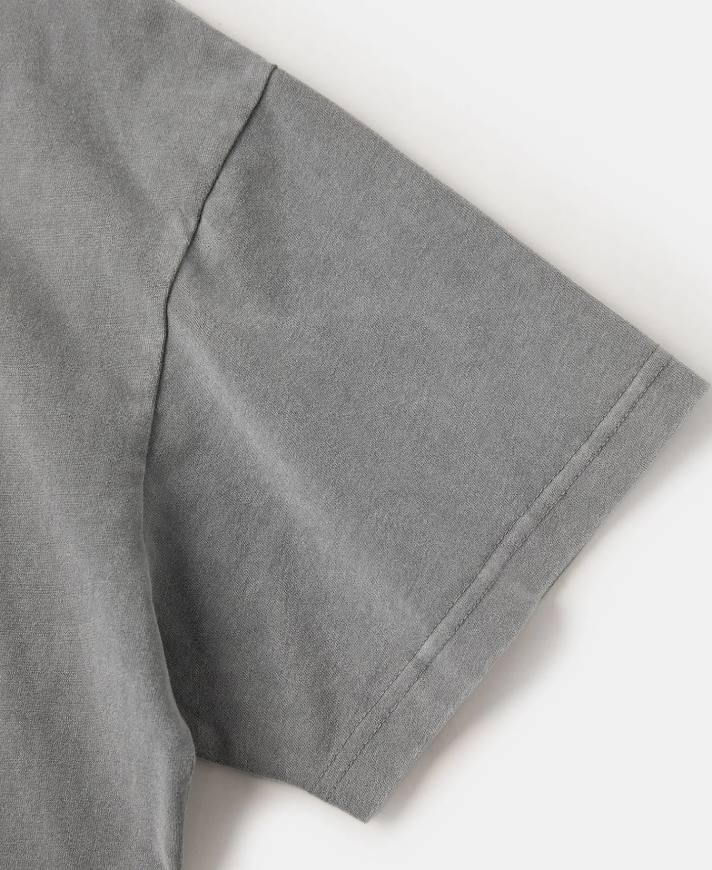 Online Brushed Texture Layered T-Shirt - Light Gray Short Sleeve T-Shirts | T-shirts