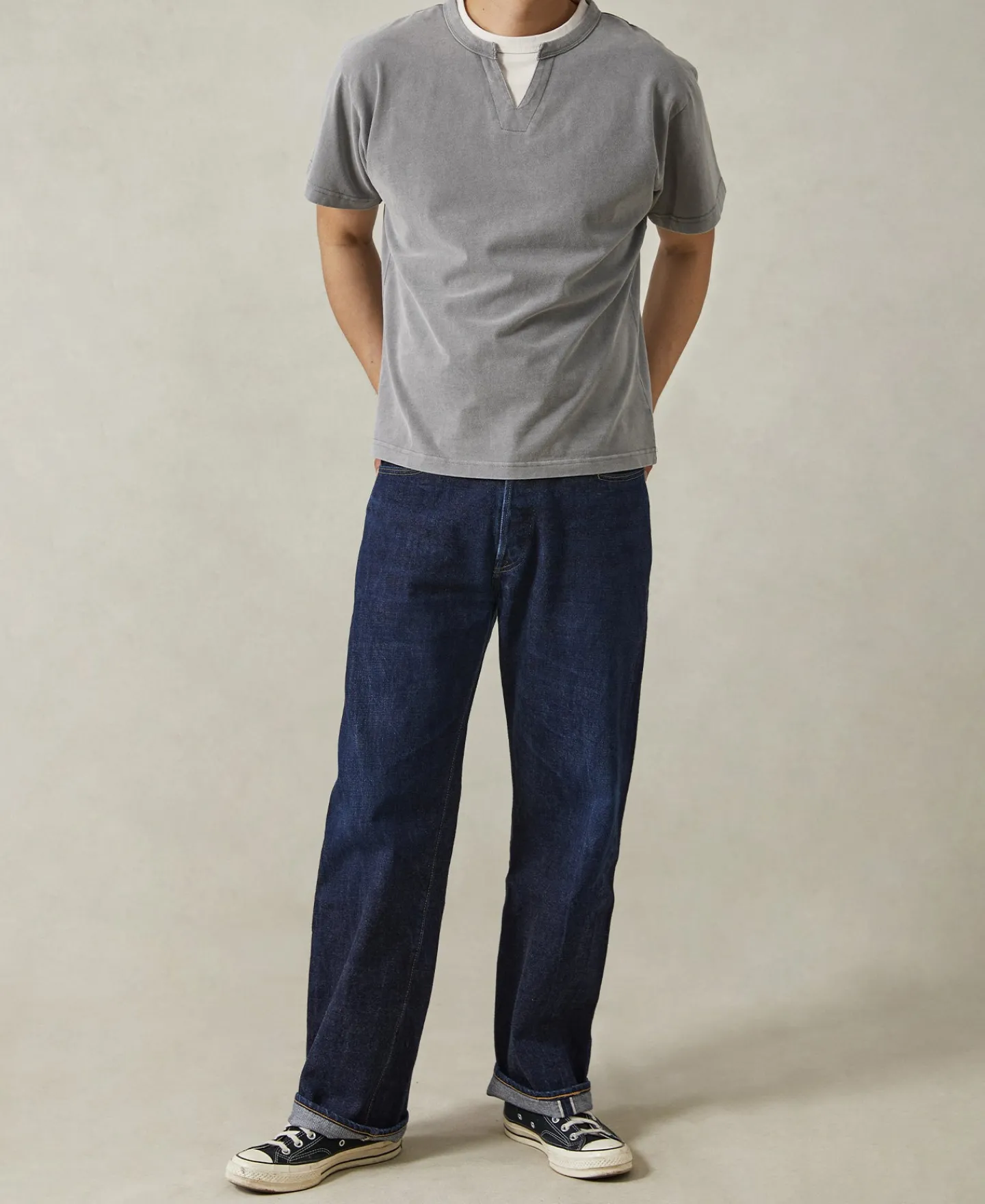 Online Brushed Texture Layered T-Shirt - Light Gray Short Sleeve T-Shirts | T-shirts