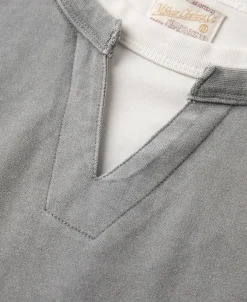 Online Brushed Texture Layered T-Shirt - Light Gray Short Sleeve T-Shirts | T-shirts