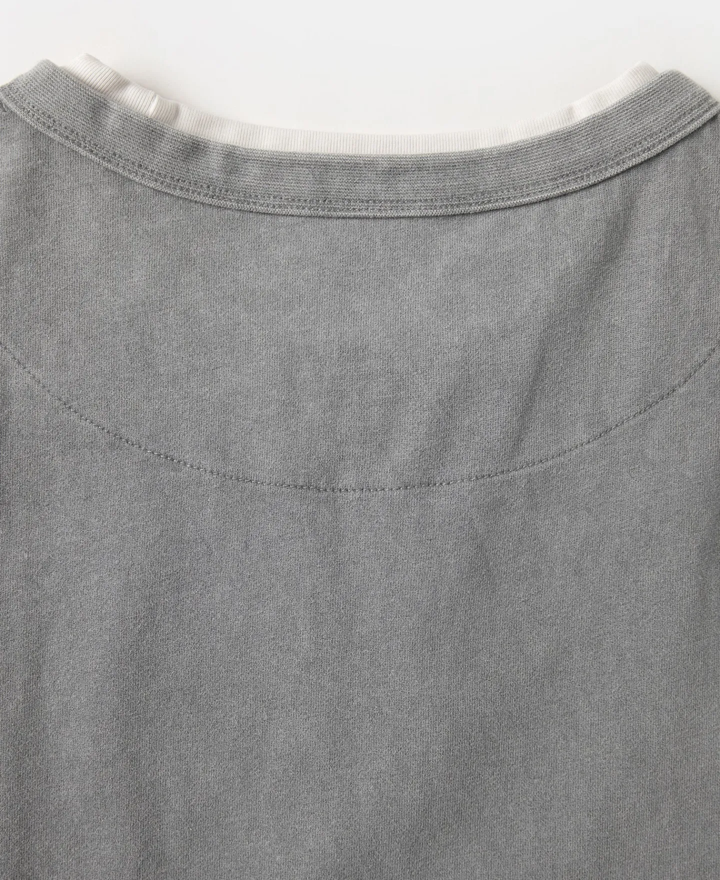 Online Brushed Texture Layered T-Shirt - Light Gray Short Sleeve T-Shirts | T-shirts