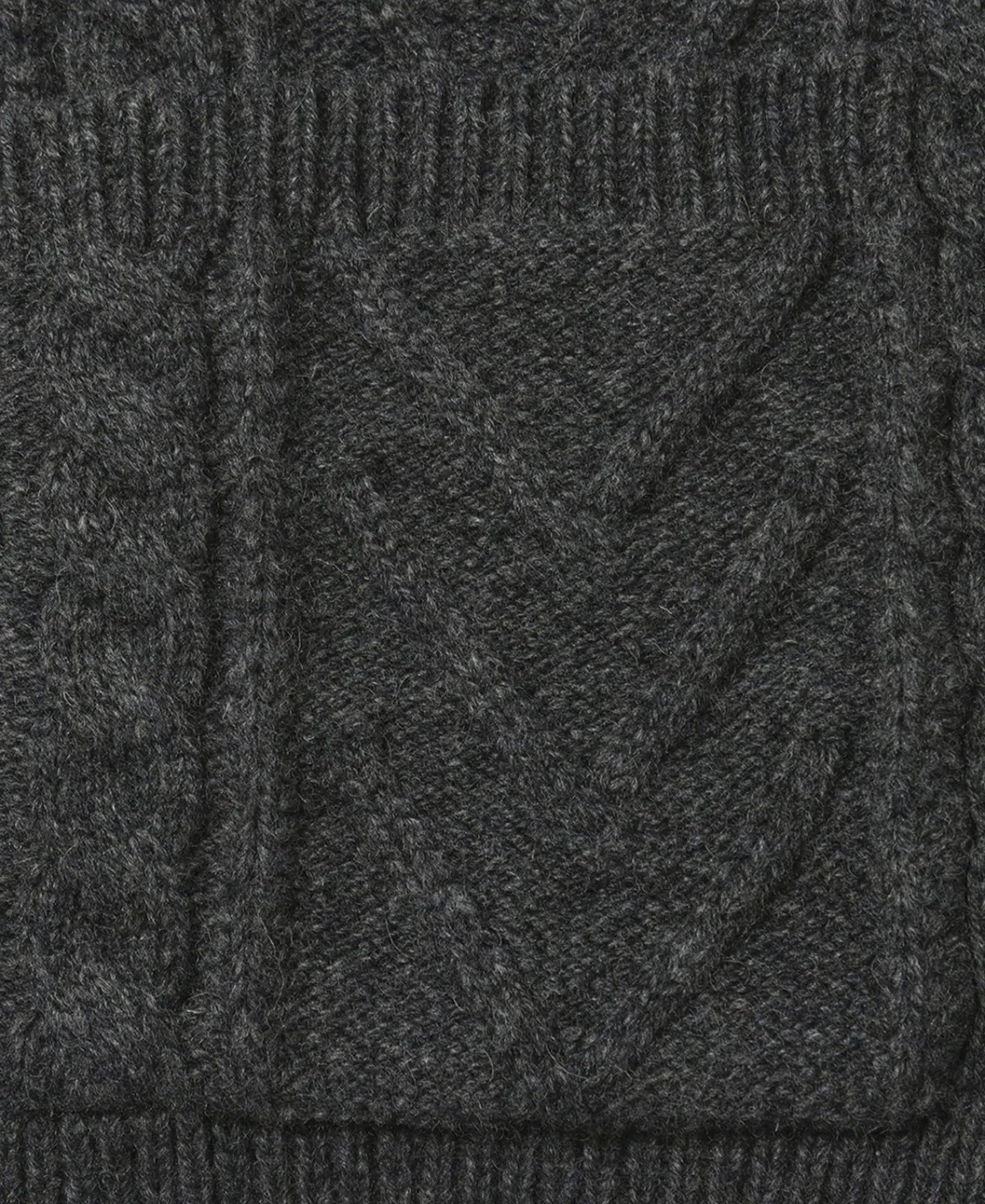 Fashion Cable Knit Round Collar Cardigan - Dark Gray Knitwear&sweaters