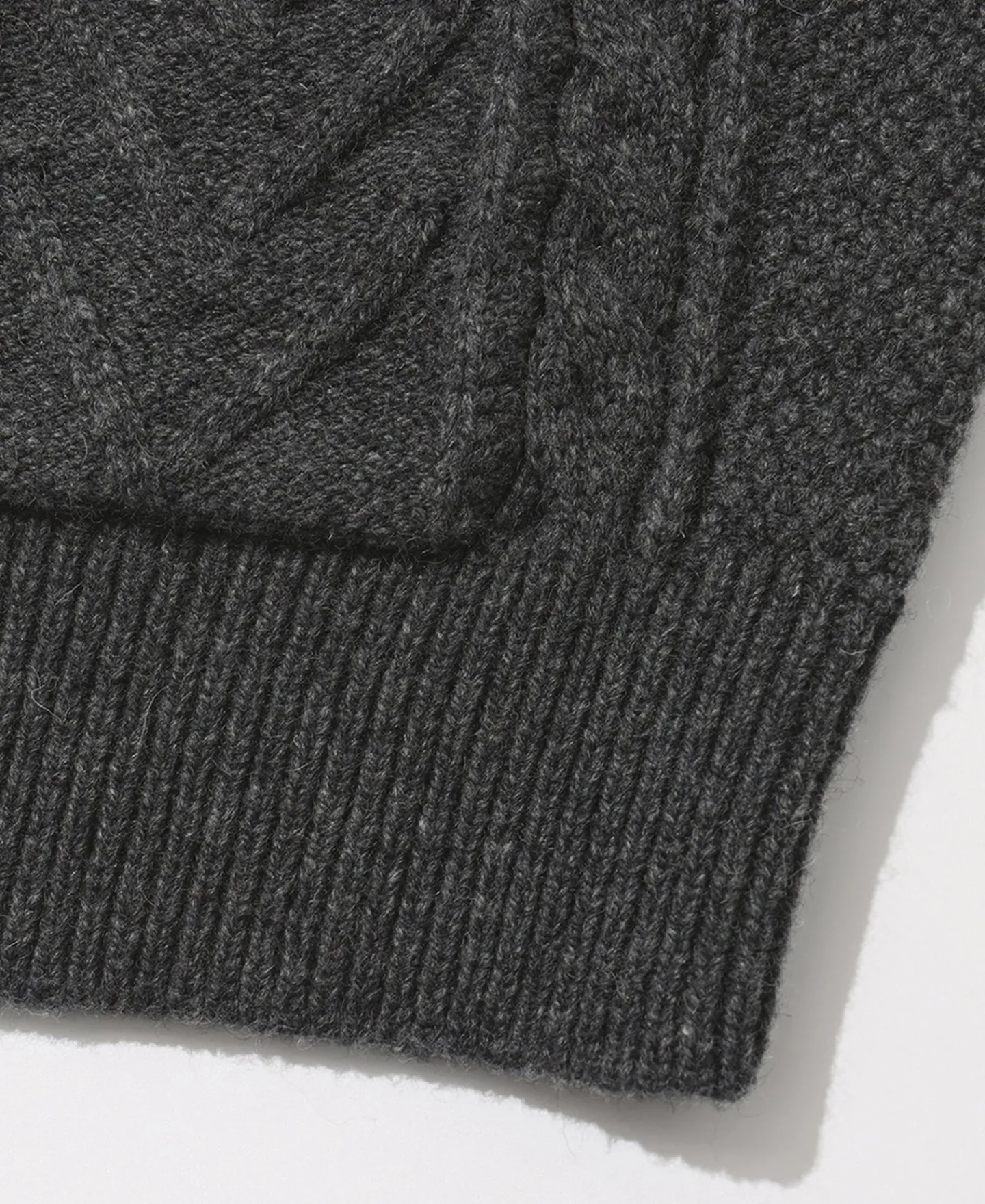 Fashion Cable Knit Round Collar Cardigan - Dark Gray Knitwear&sweaters