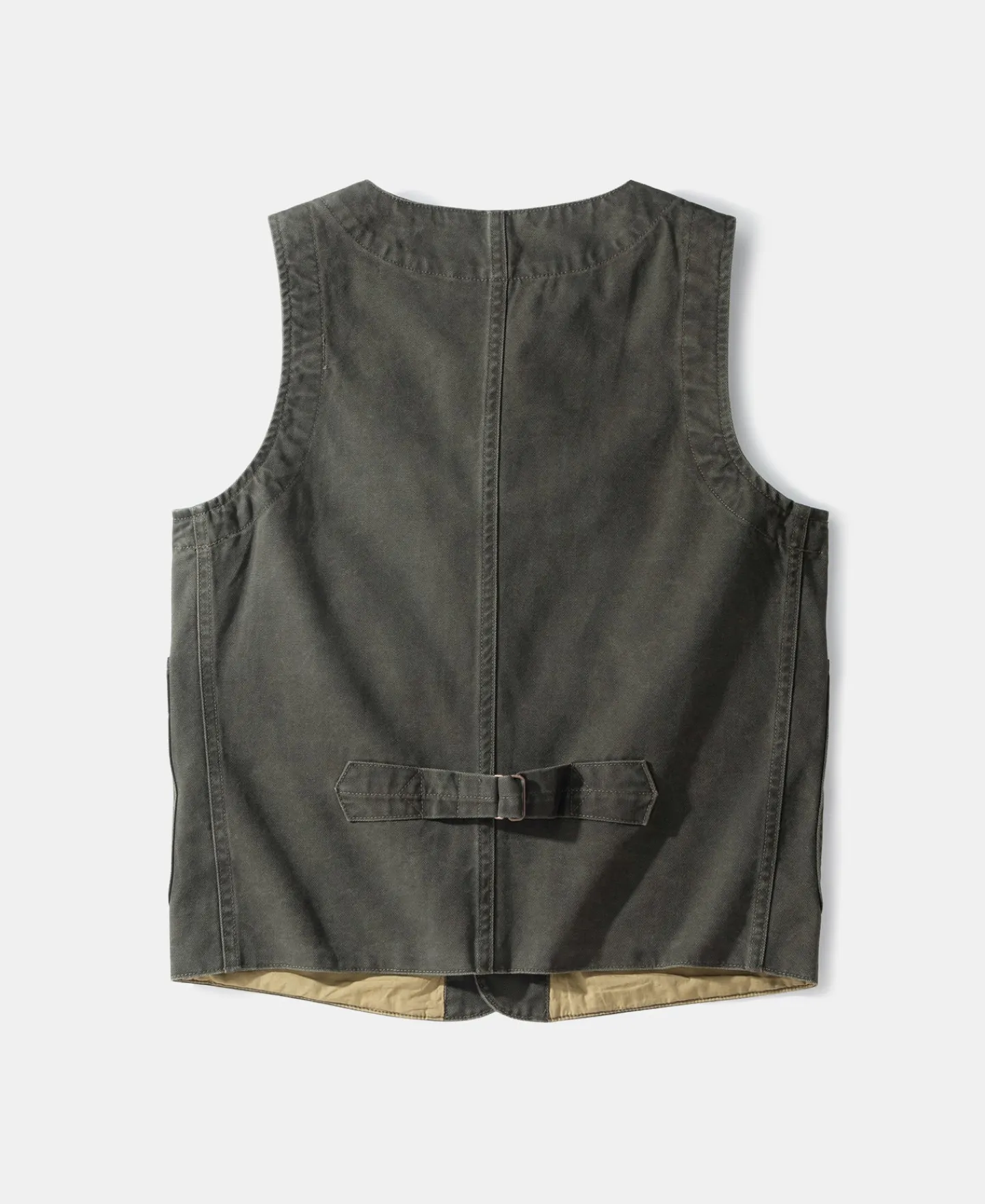 Online Canvas Work Vest - Dark Green Waistcoats
