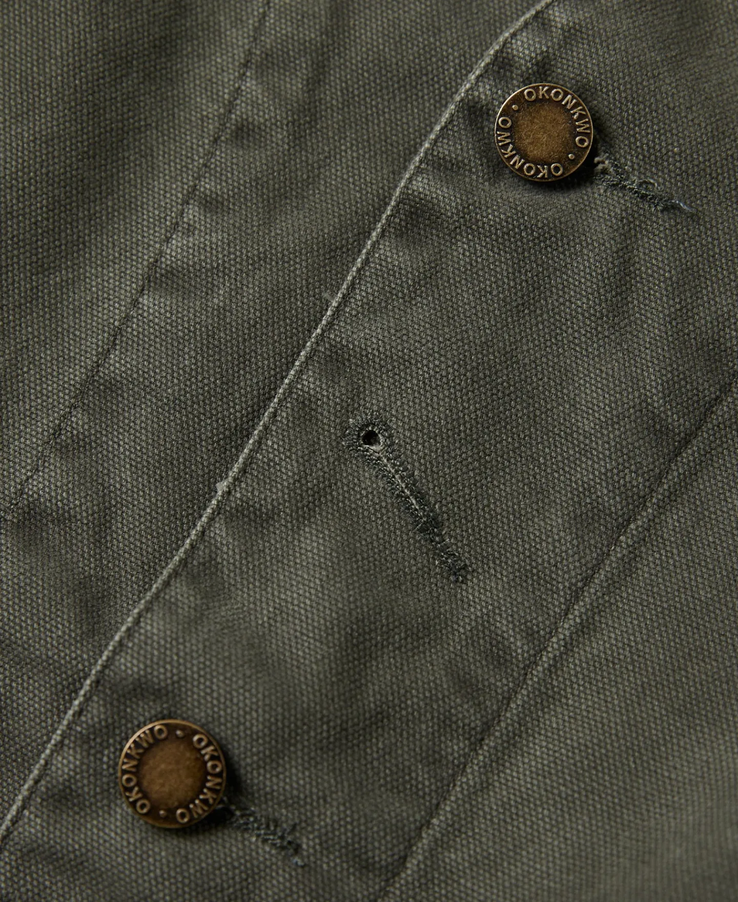 Online Canvas Work Vest - Dark Green Waistcoats