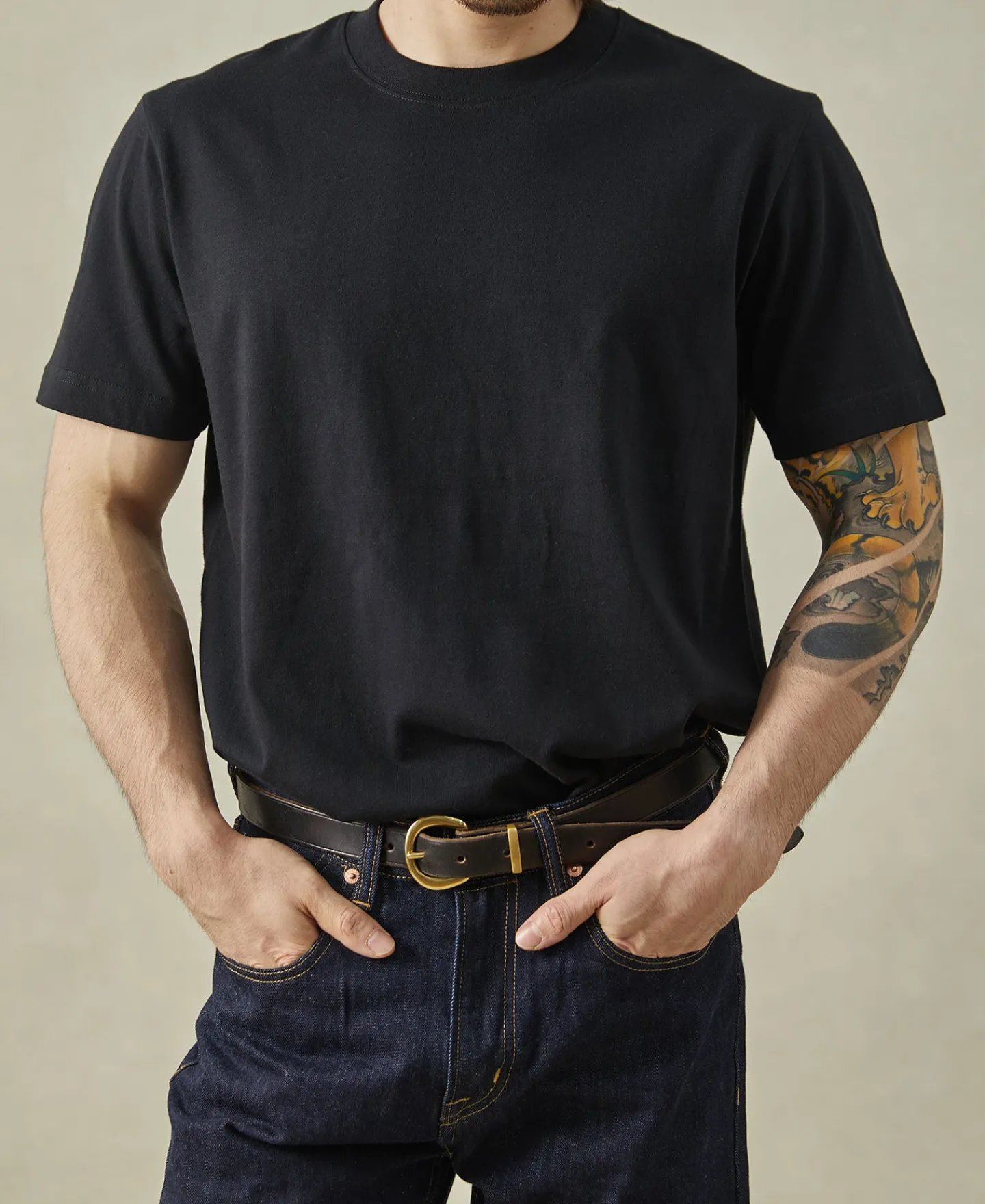 Hot Classic Fit 7.4 oz Jersey Crewneck Tubular T-Shirt - Black Short Sleeve T-Shirts | T-shirts
