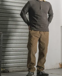 Hot Classic Fit Corduroy Pull-On Trousers - Khaki Pants&trousers