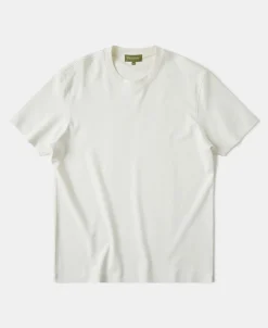 Best Classic Fit Cotton and Modal-Blend T-Shirt - White Short Sleeve T-Shirts | T-shirts