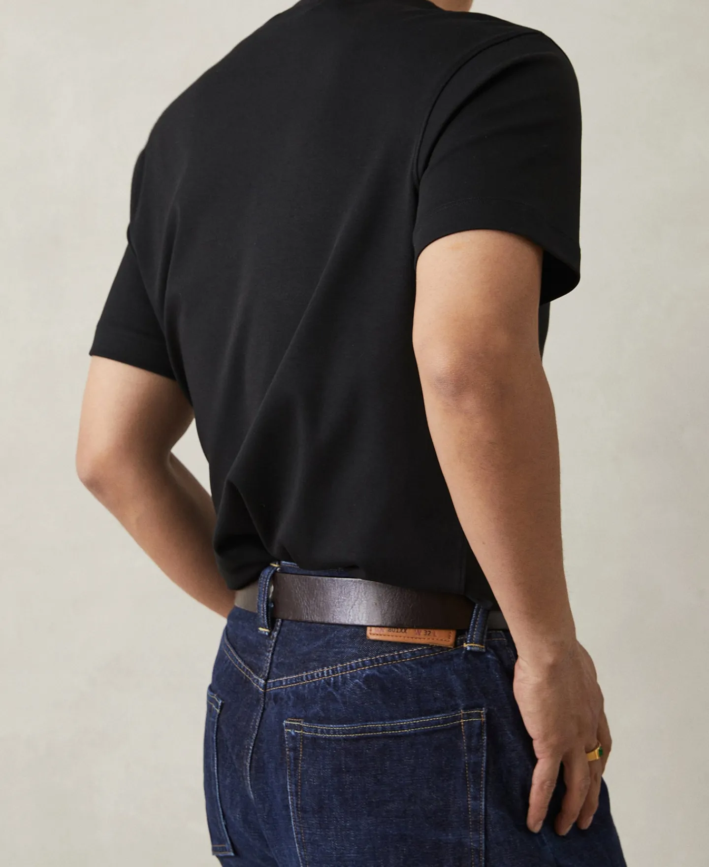 Online Classic Fit Cotton and Modal-Blend T-Shirt - Black Short Sleeve T-Shirts | T-shirts