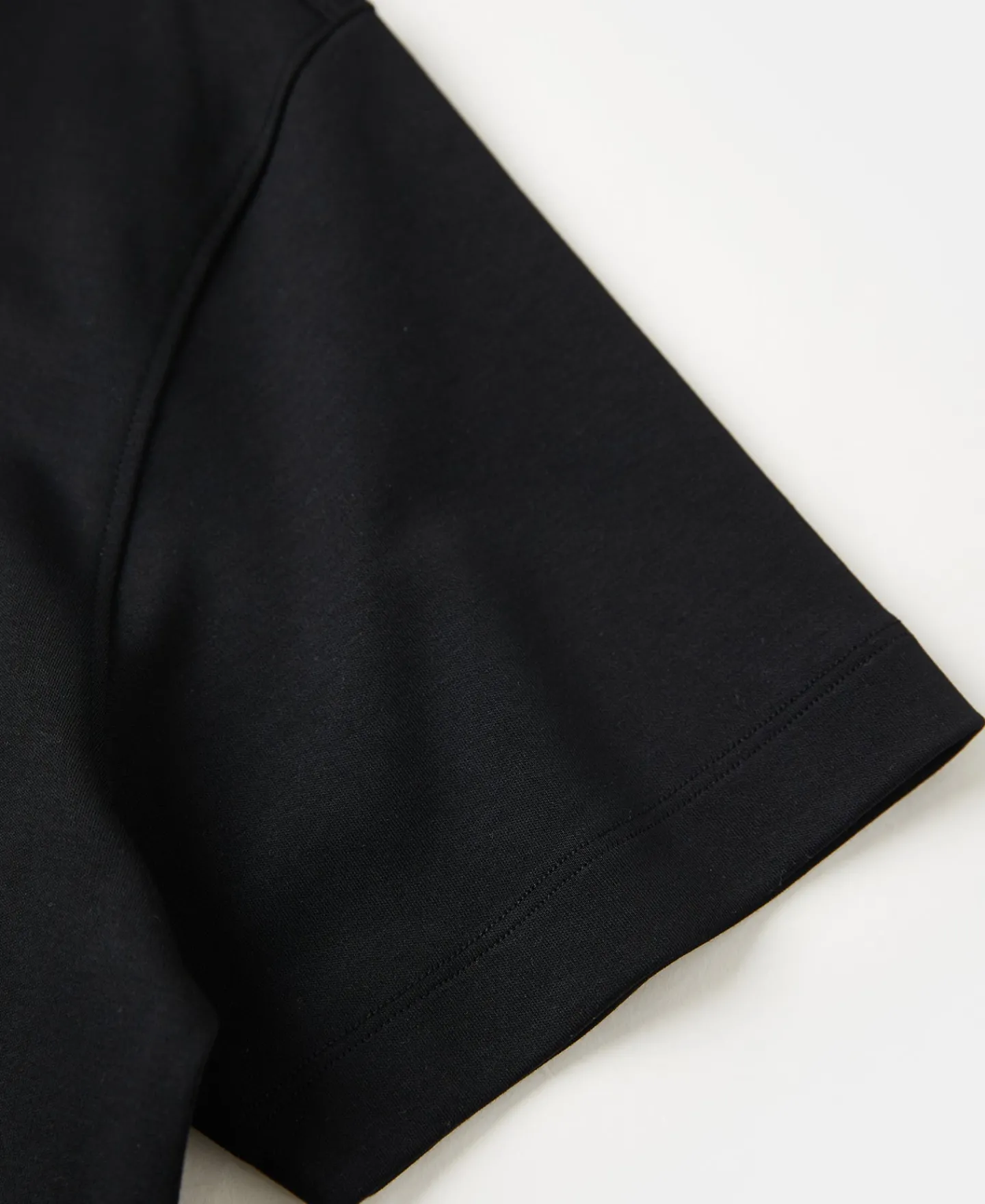 Online Classic Fit Cotton and Modal-Blend T-Shirt - Black Short Sleeve T-Shirts | T-shirts