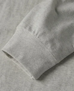 New Classic Fit Jersey Tubular Rugby Shirt - Beige Gray Polo Shirts | T-shirts