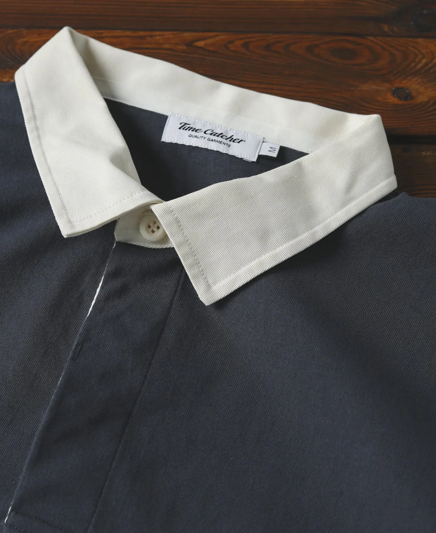 Sale Classic Fit Jersey Tubular Rugby Shirt - Blue Gray Polo Shirts | T-shirts