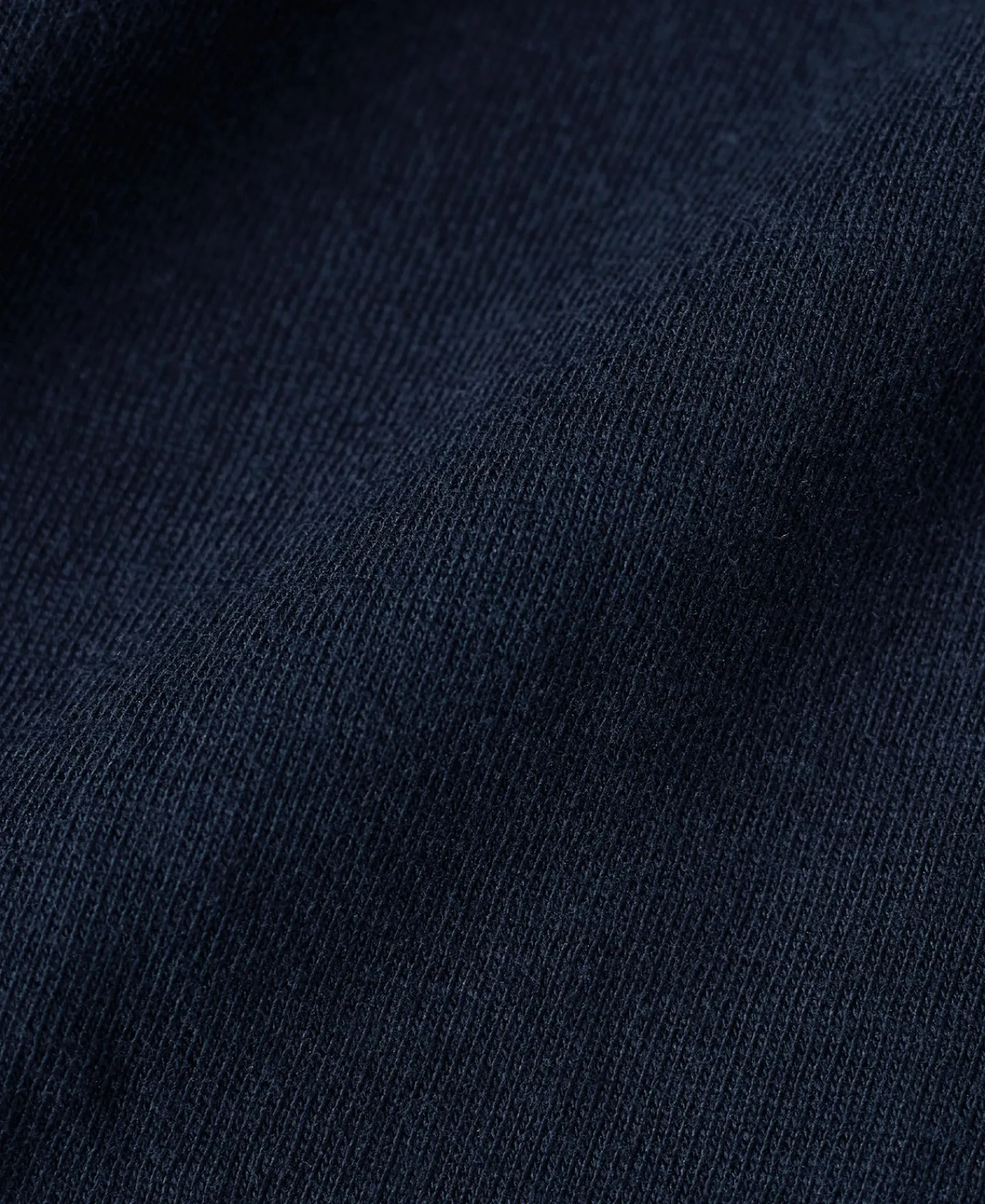 Hot Classic Fit Loopwheel Slub Cotton T-Shirt - Navy Short Sleeve T-Shirts | T-shirts