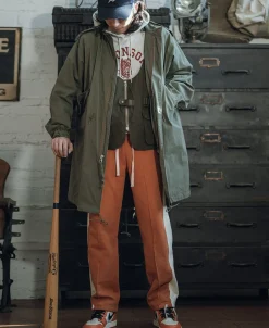Discount Classic Straight-Leg Striped Logo-Embroidered Cotton-Terry Sweatpants - Orange Pants&trousers
