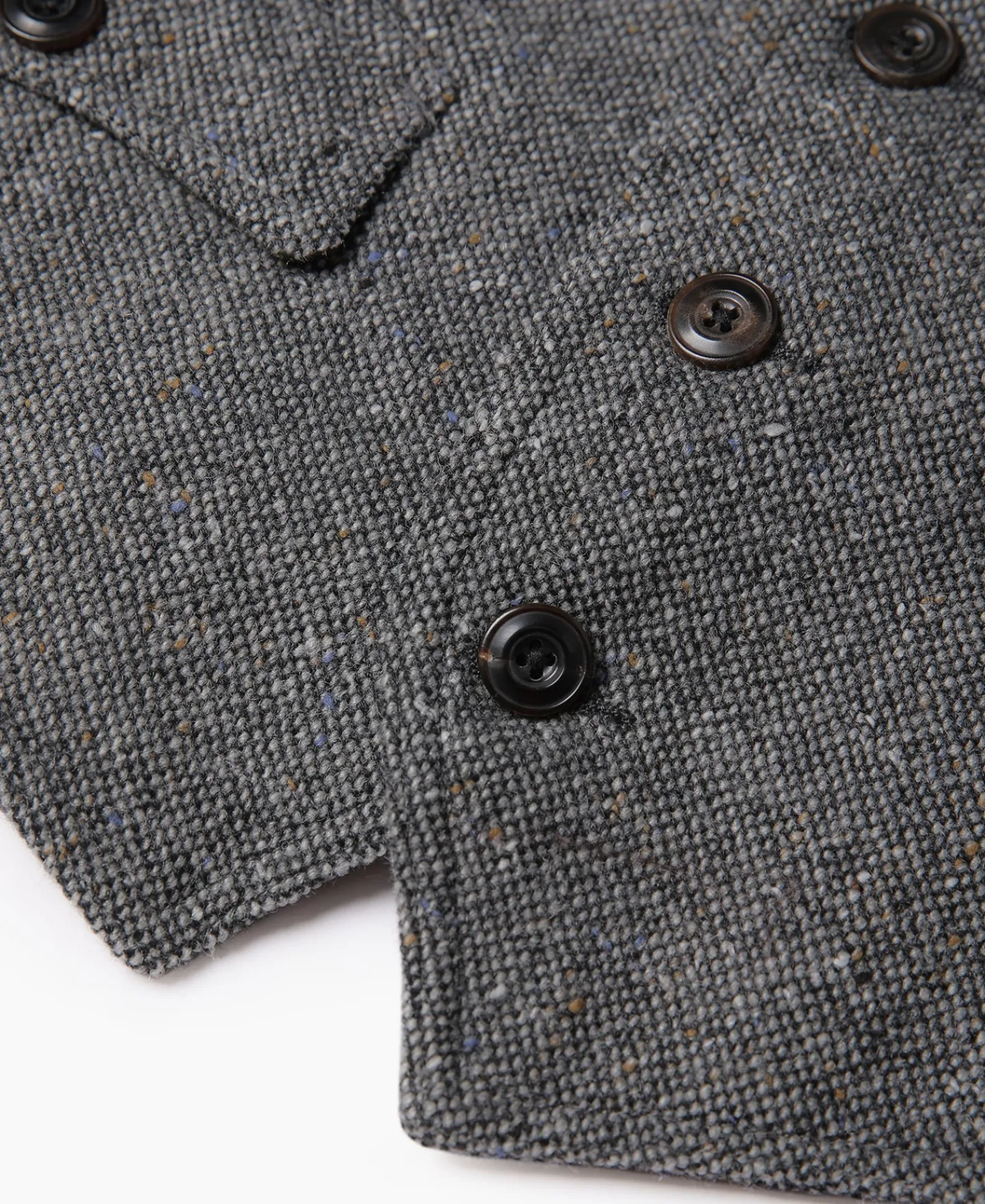 Outlet Coloured Speckle Tweed Safari Vest Waistcoats