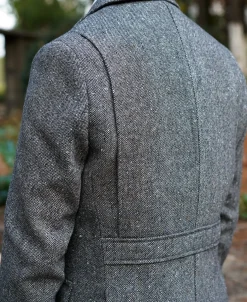 Clearance Coloured Speckle Tweed Safari Jacket Jackets&coats