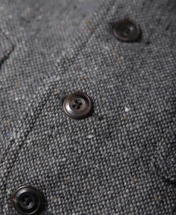 Outlet Coloured Speckle Tweed Safari Vest Waistcoats