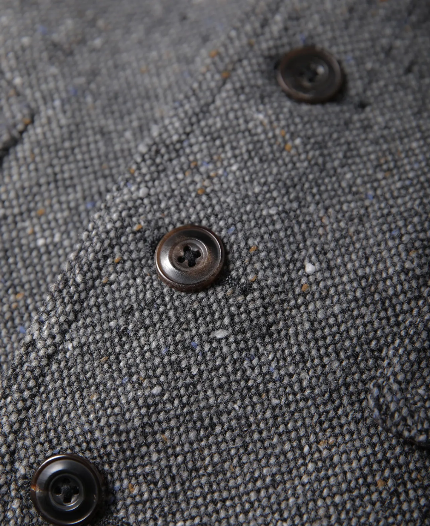 Outlet Coloured Speckle Tweed Safari Vest Waistcoats