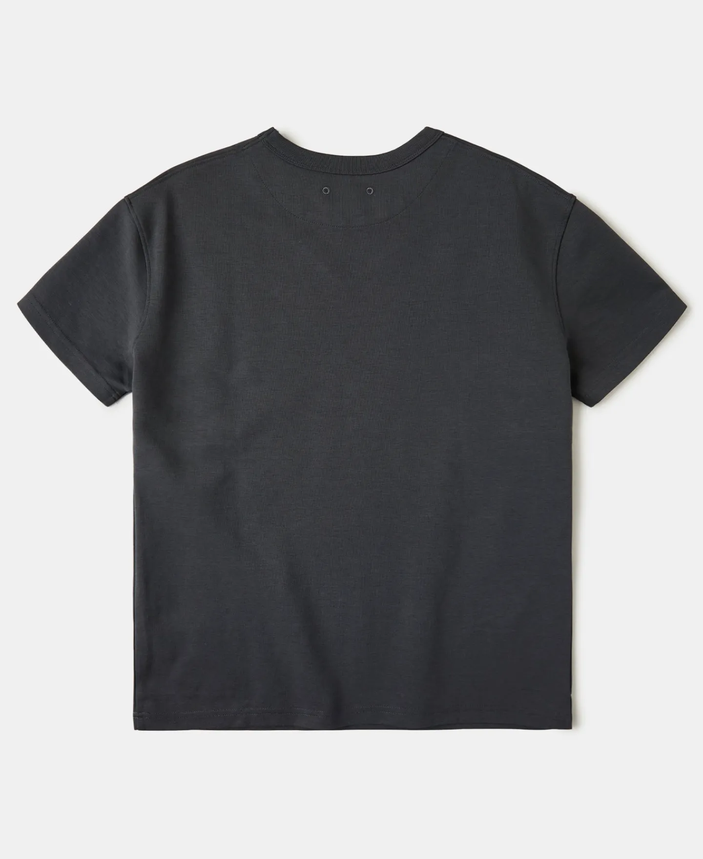 Sale Cotton-Nylon Curved Yoke T-Shirt - Vintage Black Short Sleeve T-Shirts | T-shirts