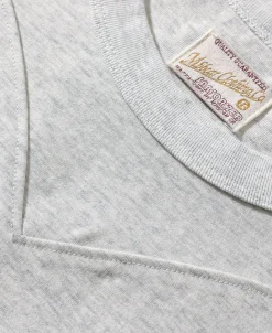 Online Cotton-Nylon Curved Yoke T-Shirt - Heather Gray Short Sleeve T-Shirts | T-shirts