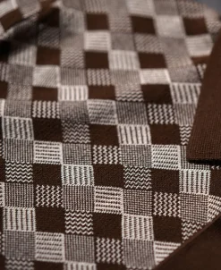 Outlet Diamond Pattern Retro Knitted Polo Shirt Knitwear&sweaters | Polo Shirts
