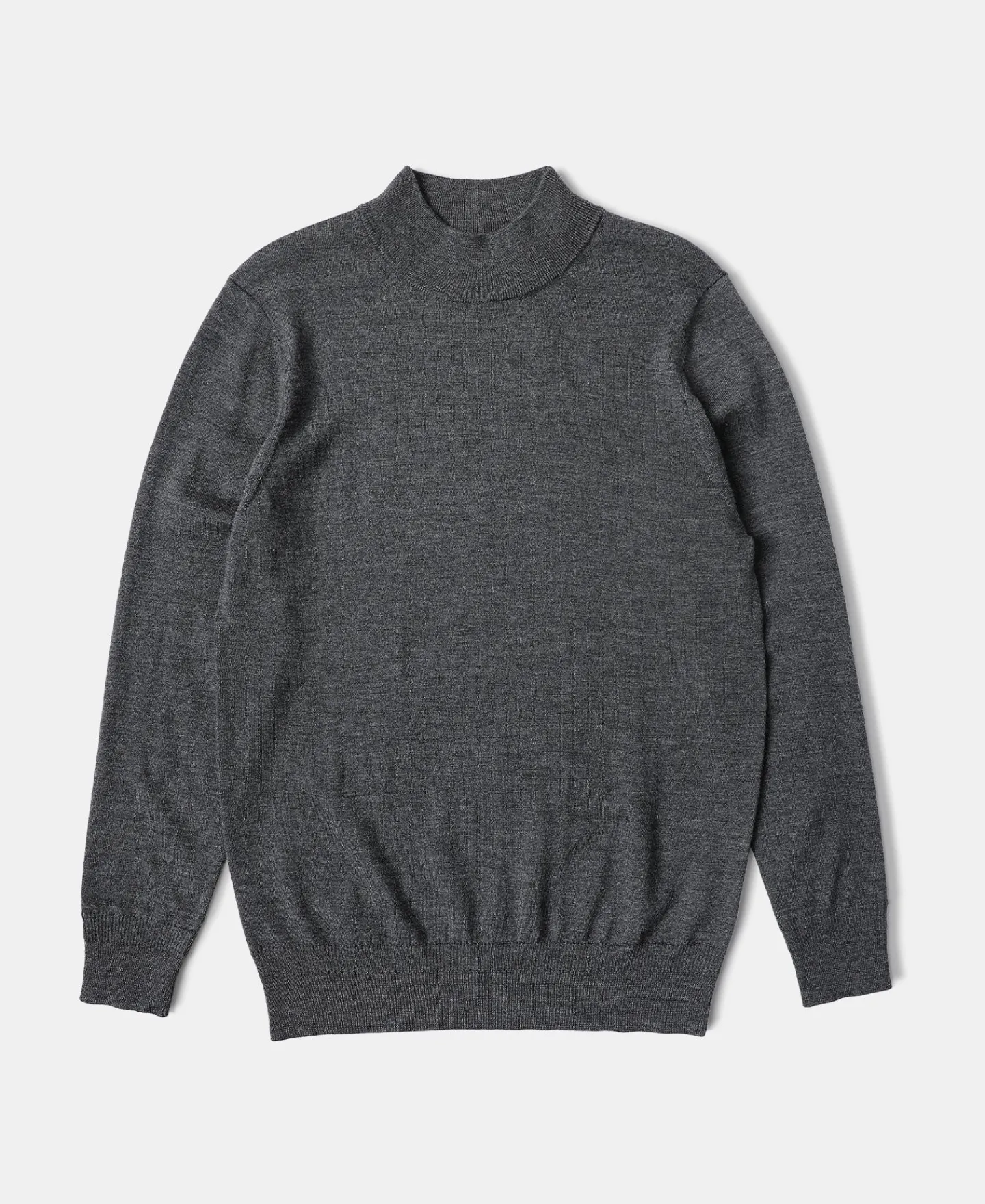 Fashion Extrafine Merino Wool Pullover Sweater - Dark Gray Knitwear&sweaters