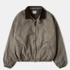 Discount Flannel Lined Twill Harrington Jacket - Faded Khaki Jackets&coats