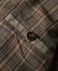 Discount Flannel Lined Twill Harrington Jacket - Faded Khaki Jackets&coats