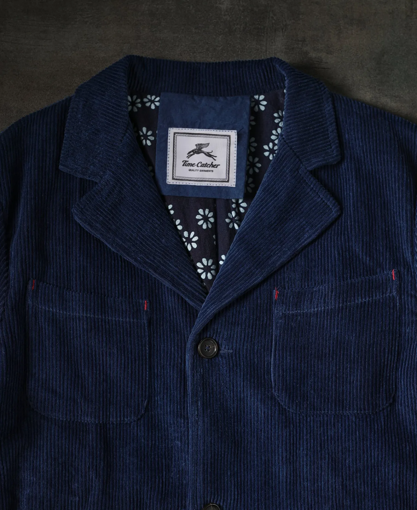 Sale French Indigo-Dyed Corduroy Work Jacket Jackets&coats