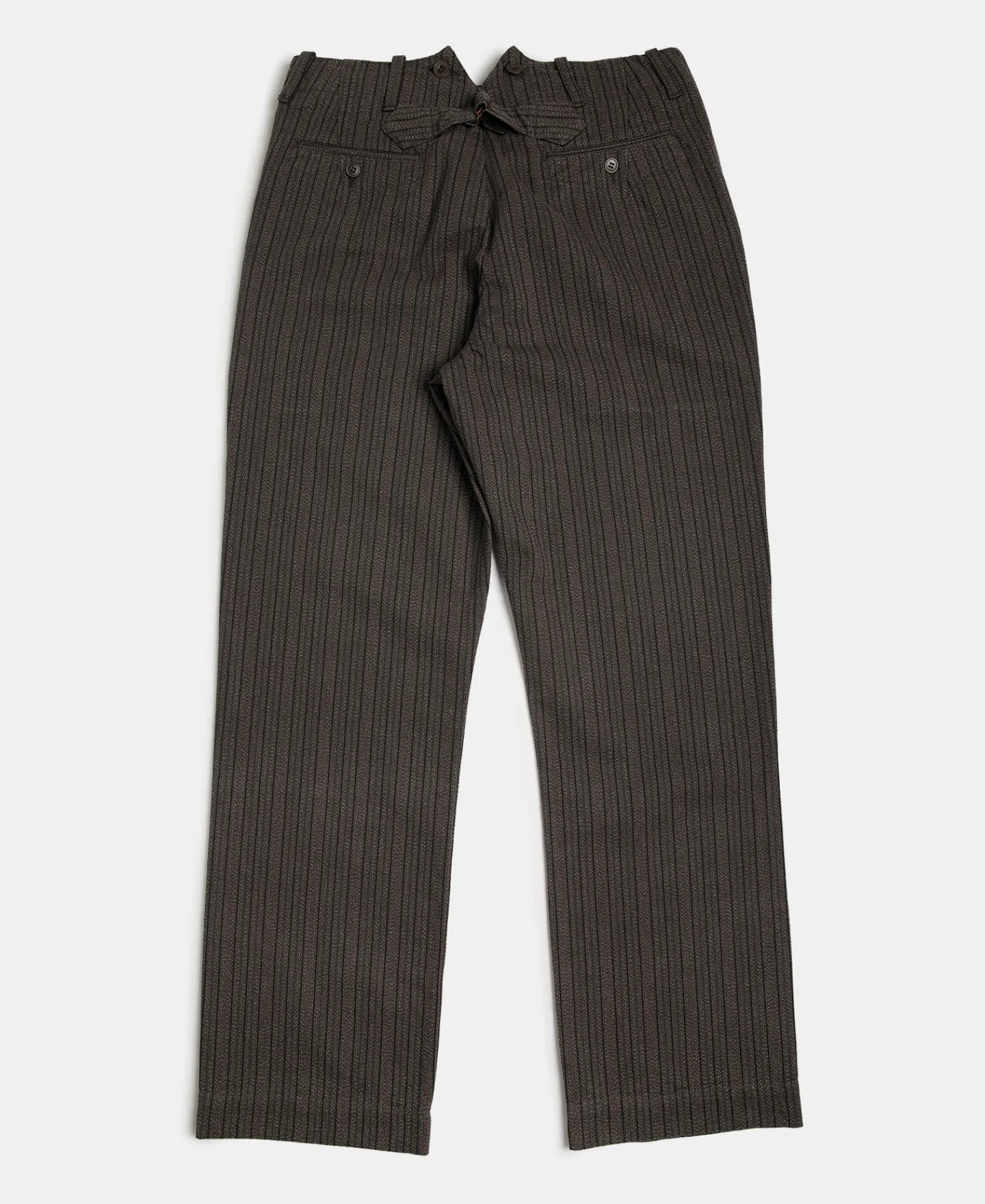 Discount French Salt & Pepper Striped Chambray Work Trousers Pants&trousers