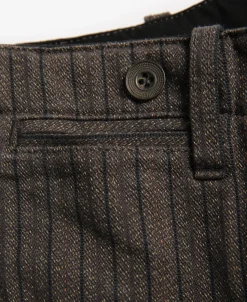 Discount French Salt & Pepper Striped Chambray Work Trousers Pants&trousers