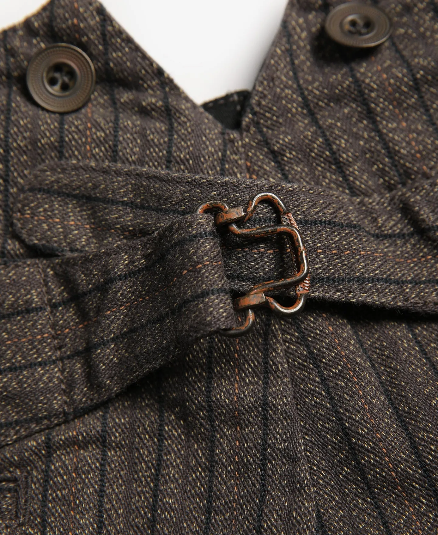 Discount French Salt & Pepper Striped Chambray Work Trousers Pants&trousers