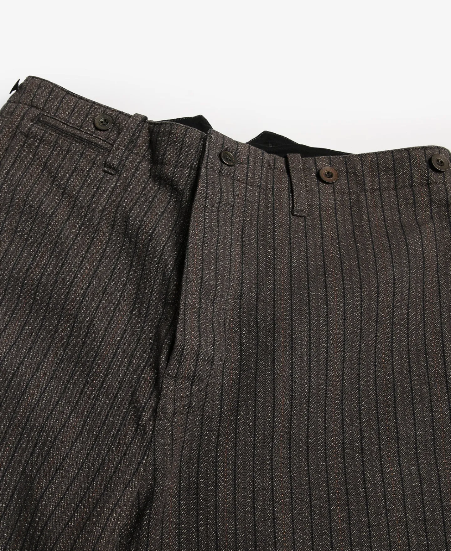 Discount French Salt & Pepper Striped Chambray Work Trousers Pants&trousers