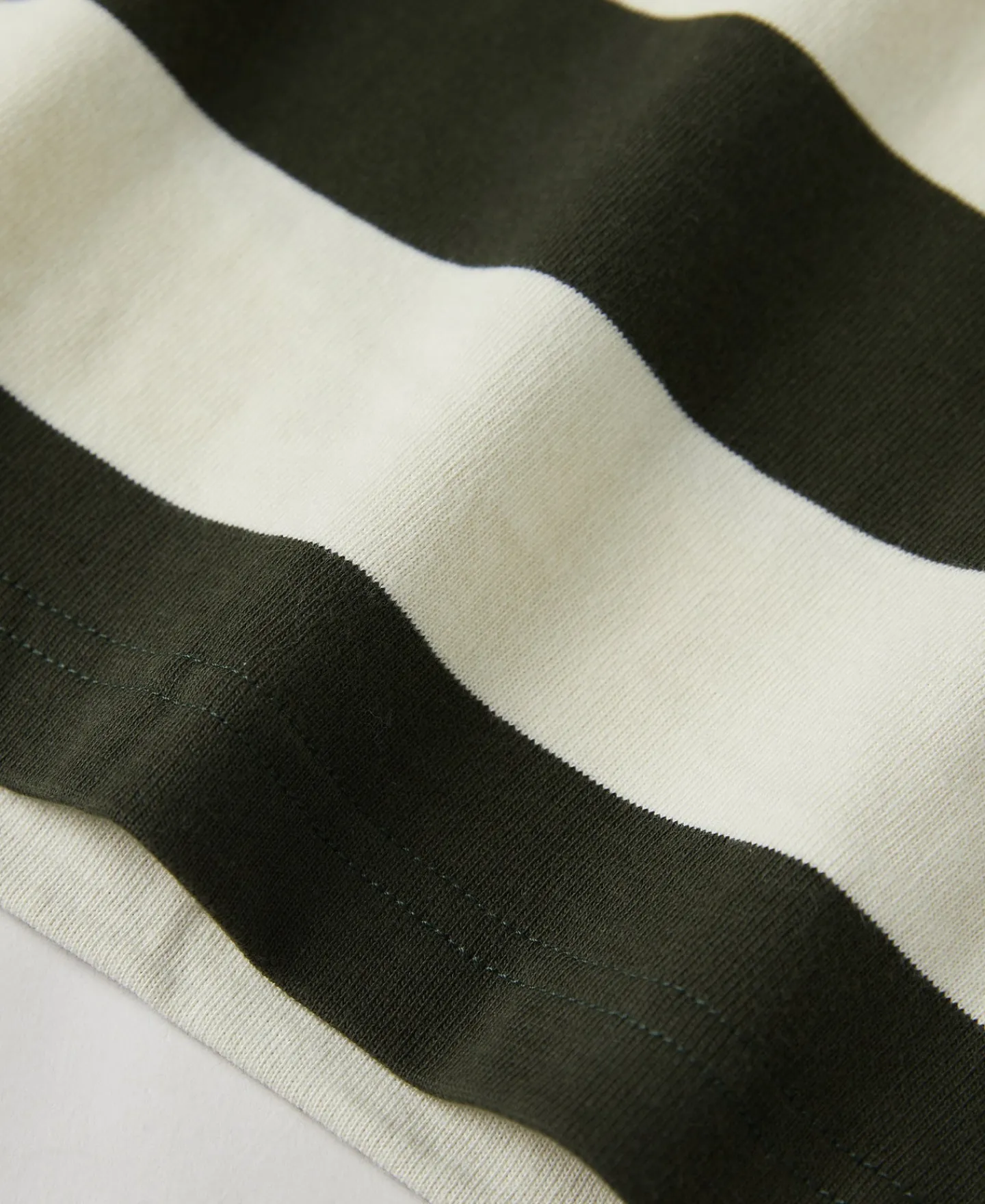 Sale Heavyweight Striped Biker T-Shirt - White/Green Short Sleeve T-Shirts | T-shirts