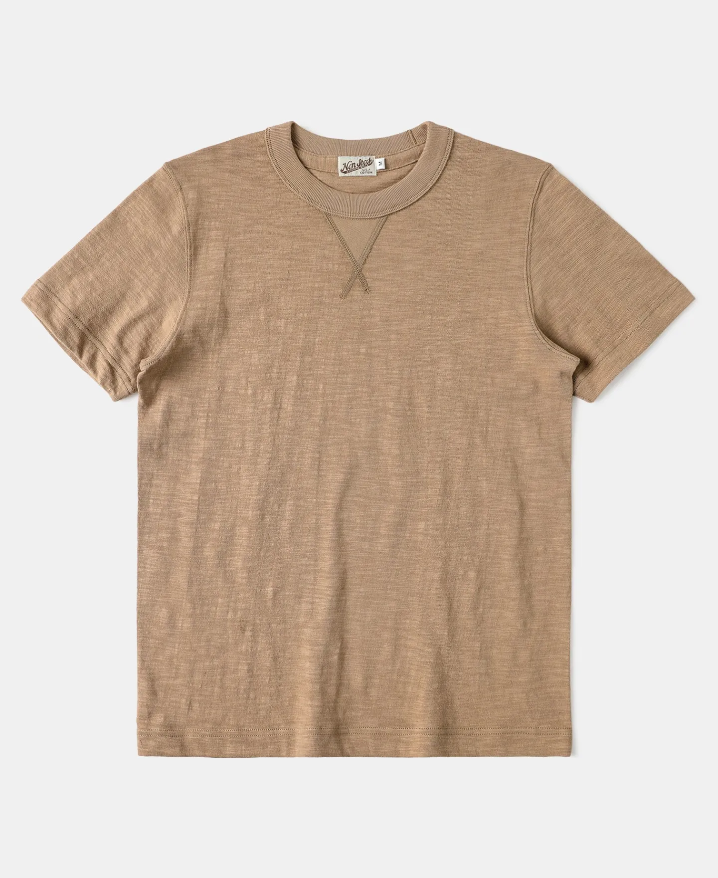 Sale Heavyweight US Cotton Gusset Tubular T-Shirt - Sand Short Sleeve T-Shirts | T-shirts