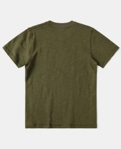 Fashion Heavyweight US Cotton Gusset Tubular T-Shirt - Green Short Sleeve T-Shirts | T-shirts