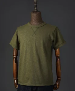 Fashion Heavyweight US Cotton Gusset Tubular T-Shirt - Green Short Sleeve T-Shirts | T-shirts