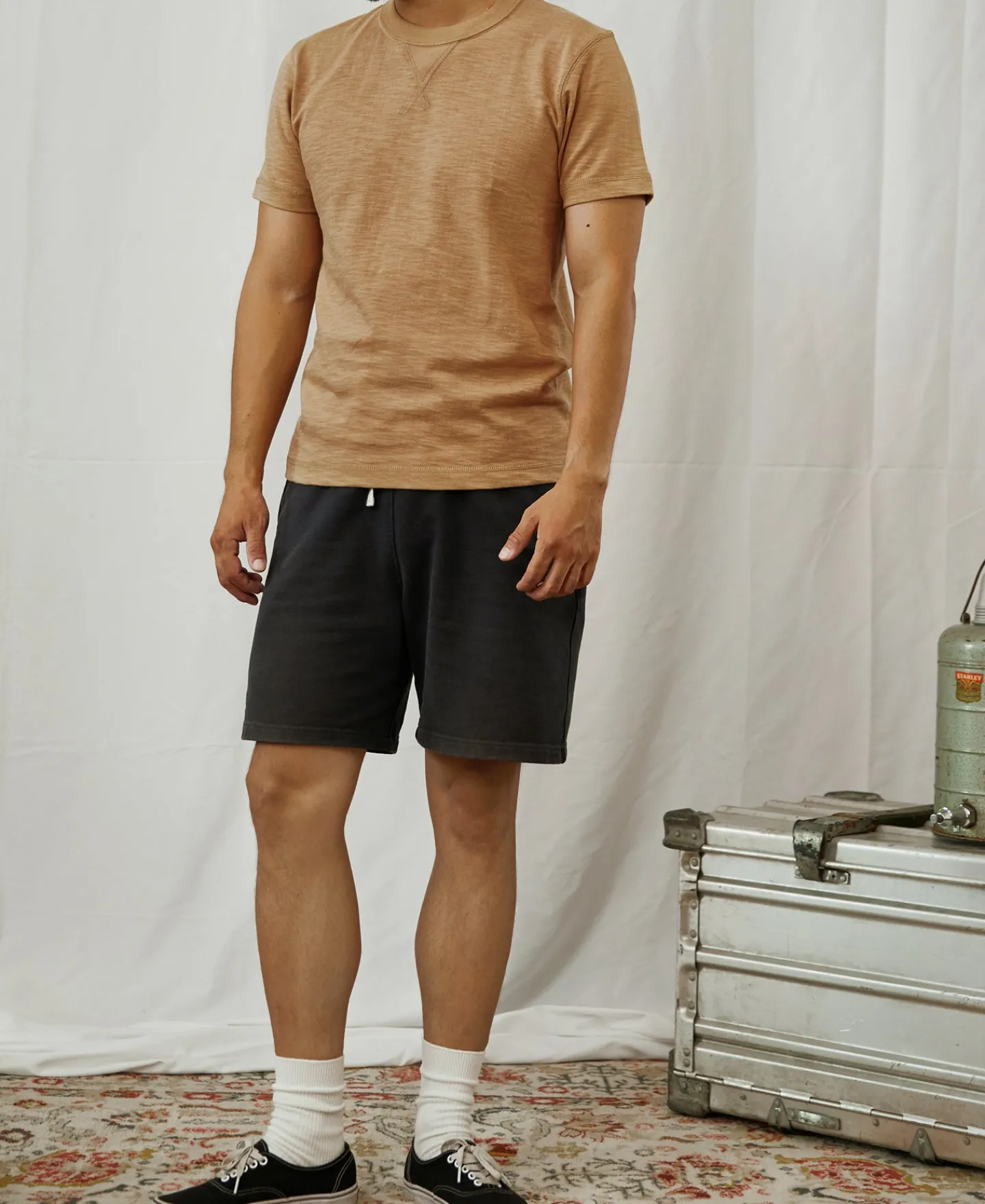 Sale Heavyweight US Cotton Gusset Tubular T-Shirt - Sand Short Sleeve T-Shirts | T-shirts