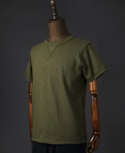 Fashion Heavyweight US Cotton Gusset Tubular T-Shirt - Green Short Sleeve T-Shirts | T-shirts