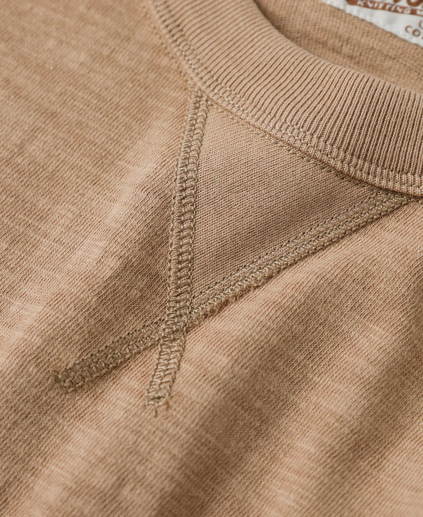 Sale Heavyweight US Cotton Gusset Tubular T-Shirt - Sand Short Sleeve T-Shirts | T-shirts