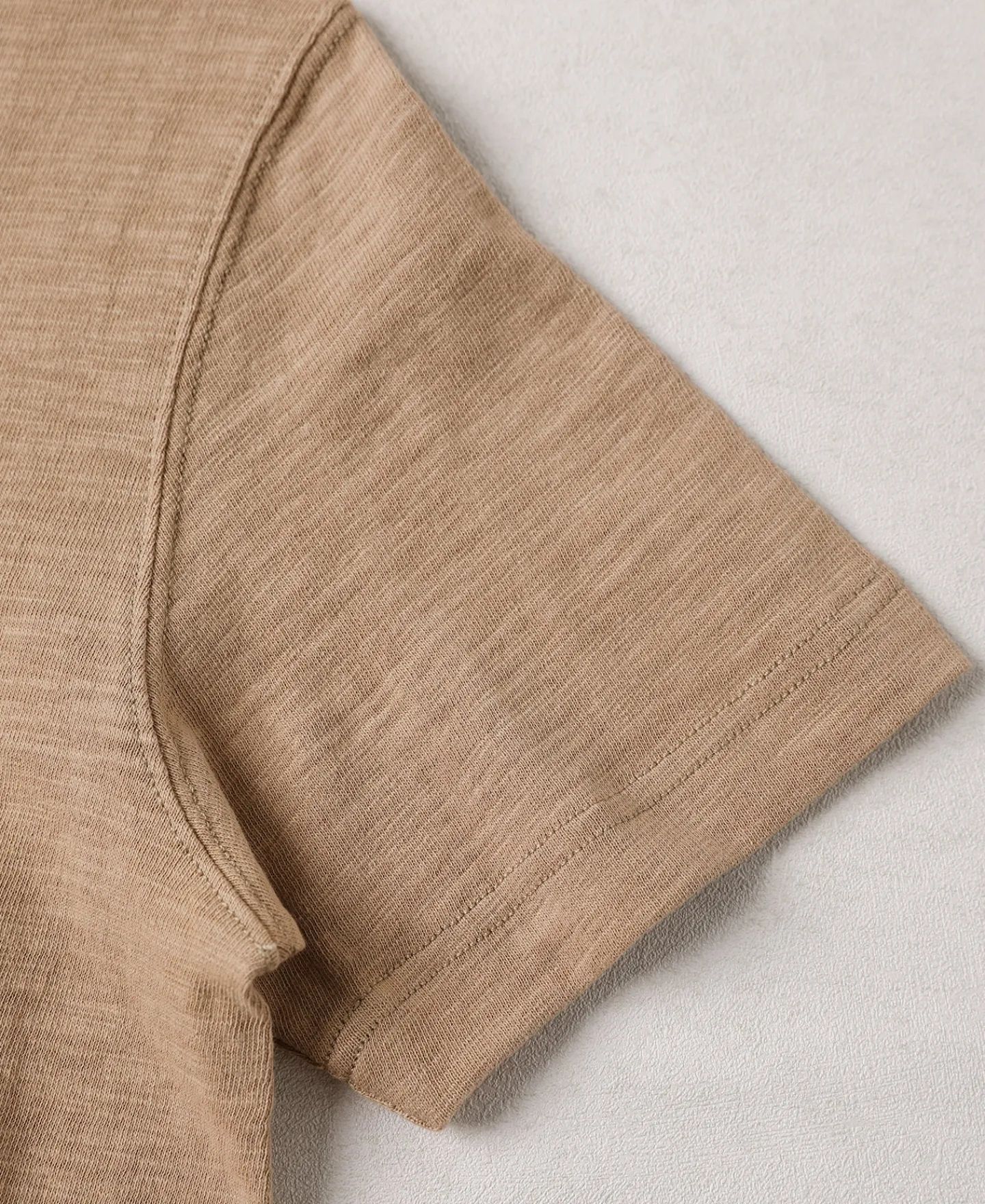 Sale Heavyweight US Cotton Gusset Tubular T-Shirt - Sand Short Sleeve T-Shirts | T-shirts