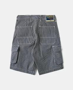 Discount Hickory Stripe Cotton Cargo Shorts Shorts