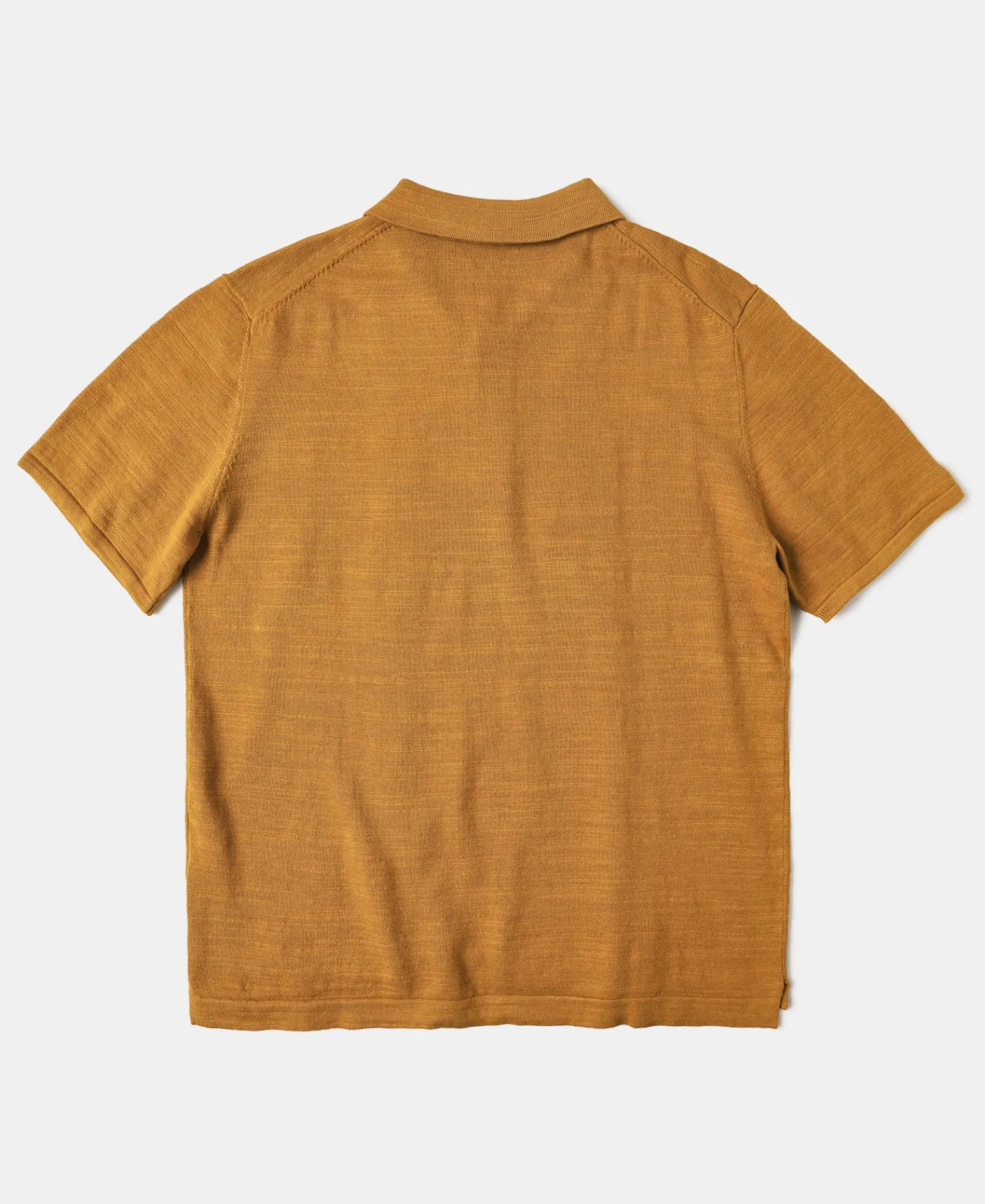 Sale High-low Hem Slub Cotton Polo Shirt - Ginger Polo Shirts | T-shirts