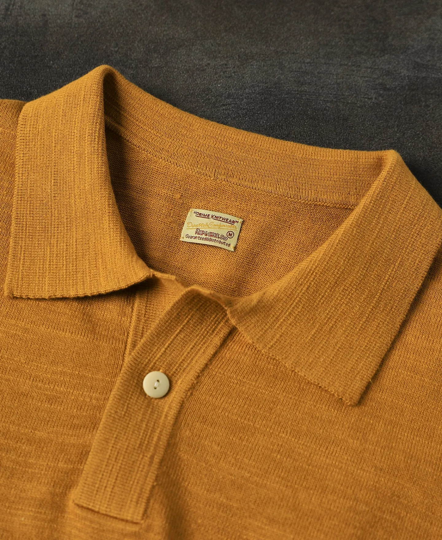 Sale High-low Hem Slub Cotton Polo Shirt - Ginger Polo Shirts | T-shirts