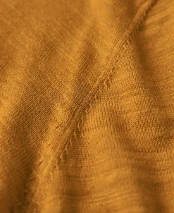 Sale High-low Hem Slub Cotton Polo Shirt - Ginger Polo Shirts | T-shirts