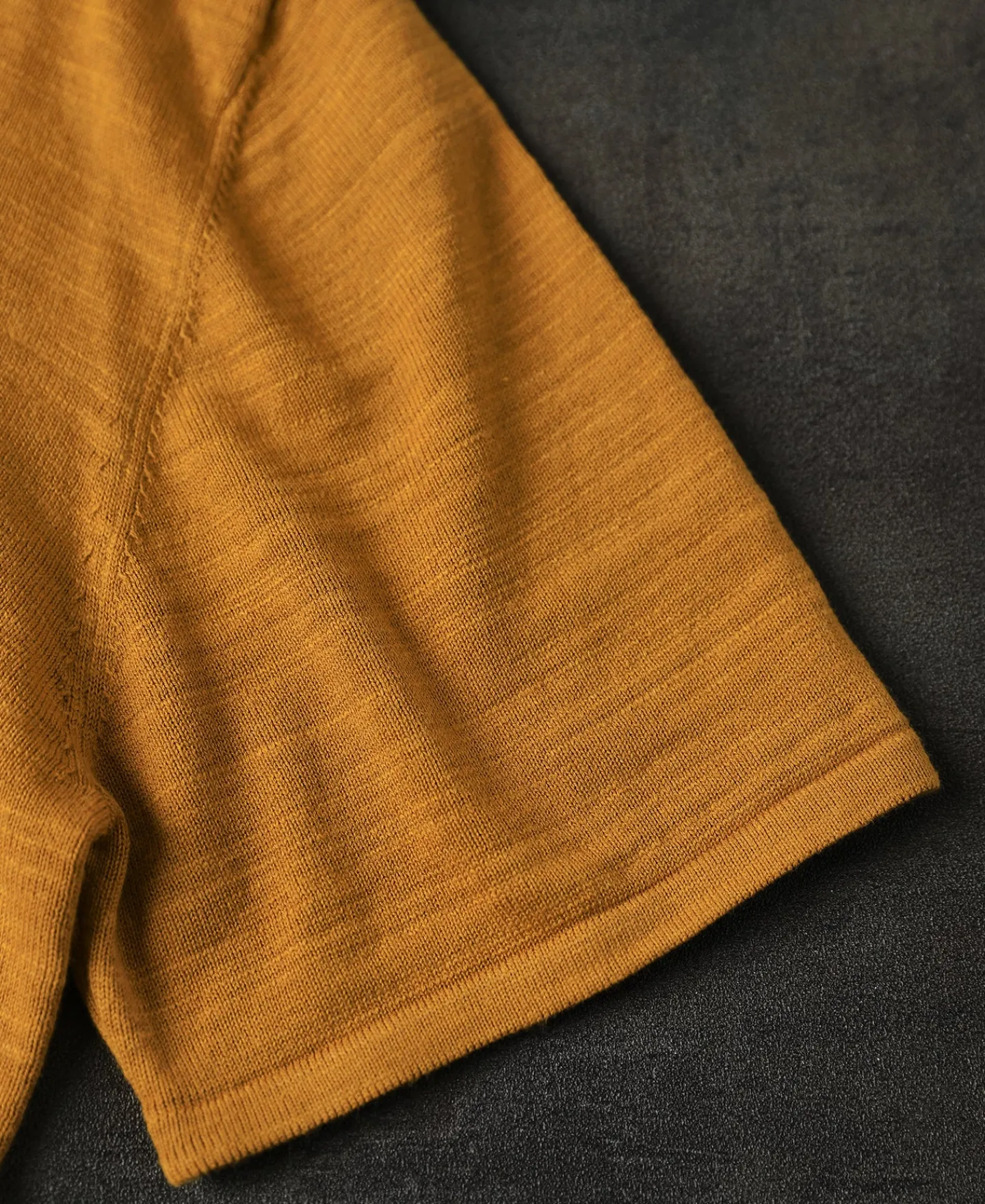 Sale High-low Hem Slub Cotton Polo Shirt - Ginger Polo Shirts | T-shirts
