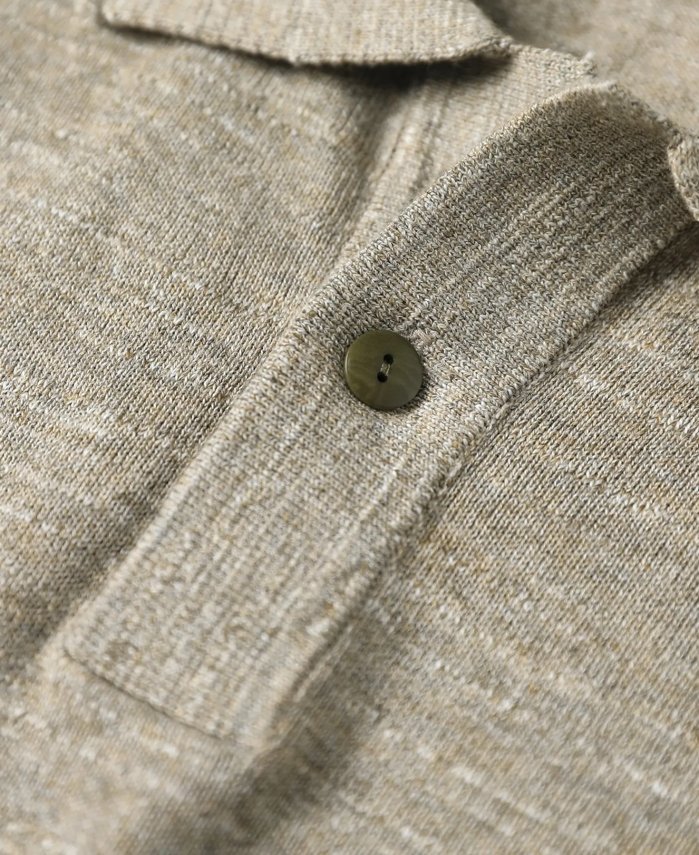Best High-low Hem Slub Cotton Polo Shirt - Beige Gray Polo Shirts | Short Sleeve T-Shirts